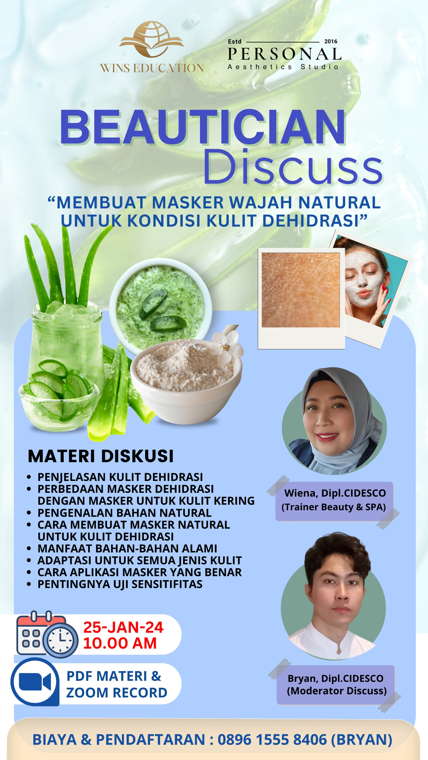Beauty Discuss : Membuat Masker Wajah Natural Untuk Kondisi Kulit Dehidrasi